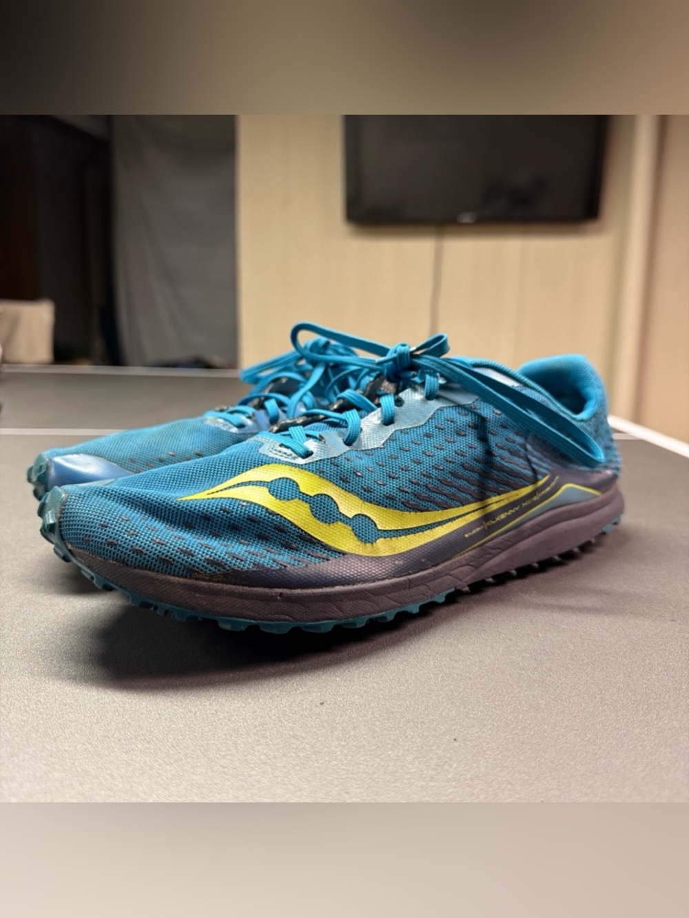 Saucony Kilkenny XC8 Cross Country Mid Distance Track Spikes BLUE 10 Men’s